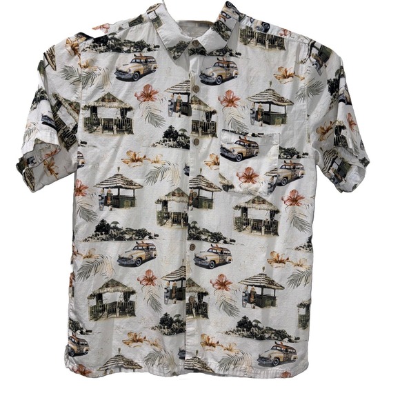 Other - Men's Joe Marlin Short Sleeved Hawaiian Button Down Shirt L‎